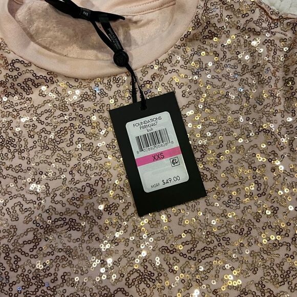 DKNY Foundation Short sleeve crewneck top in blush - Picture 10 of 10